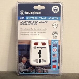 Westinghouse USB Universal Travel Adapter NWT